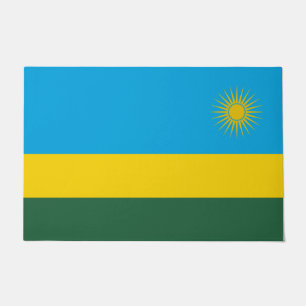 Ruandische Flagge (Ruanda) (afrikanisches Land) Fußmatte