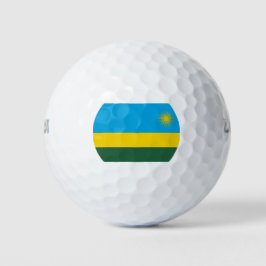 Ruandische Flagge (Ruanda) (afrikanisches Land) Golfball