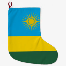 Ruandische Flagge (Ruanda) (afrikanisches Land) Großer Weihnachtsstrumpf