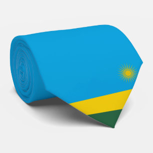Ruandische Flagge (Ruanda) (afrikanisches Land) Krawatte