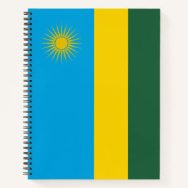 Ruandische Flagge (Ruanda) (afrikanisches Land) Notizbuch