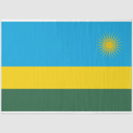 Ruandische Flagge (Ruanda) (afrikanisches Land) Seidenpapier