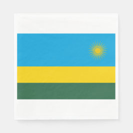 Ruandische Flagge (Ruanda) (afrikanisches Land) Serviette