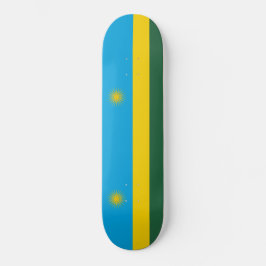Ruandische Flagge (Ruanda) (afrikanisches Land) Skateboard