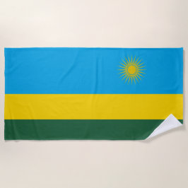 Ruandische Flagge (Ruanda) (afrikanisches Land) Strandtuch