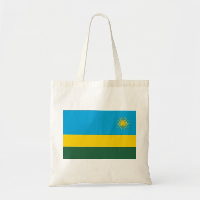Ruandische Flagge (Ruanda) (afrikanisches Land) Tragetasche (Vorne)