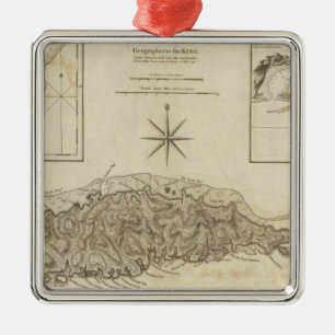 Ruatan oder Rattan Silbernes Ornament