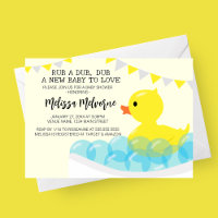 Rub A Dub Dub, Rubber Ducky Baby Dusche