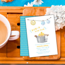Rub A Dub Dub Wäscheleine Gummiente Baby Shower 