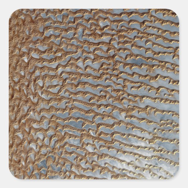 Rub' al Khali, Arabien Quadratischer Aufkleber (Vorderseite)