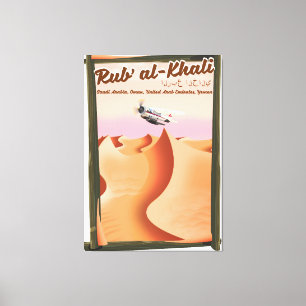Rub' al Khali Saudi Arabien Urlaubsposter. Leinwanddruck