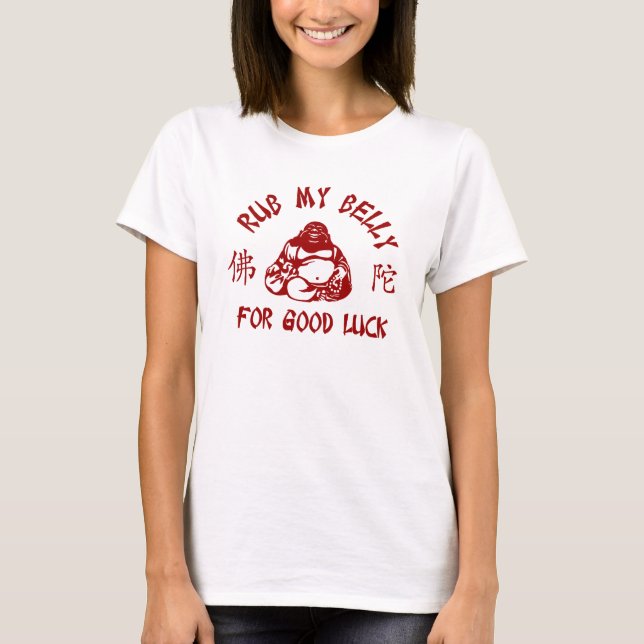 Rub my Buddha Belly T-Shirt (Vorderseite)