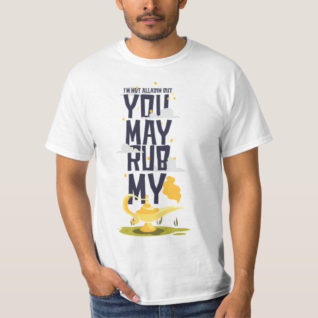 Rub My Lamp - Funny Aladdin Inspiriert T - Shirt (Vorderseite)