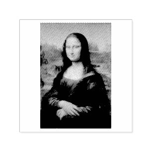 RUBBER-BRIEFMARKE: LEONARDO DA VINCI: Die Mona Lis Permastempel