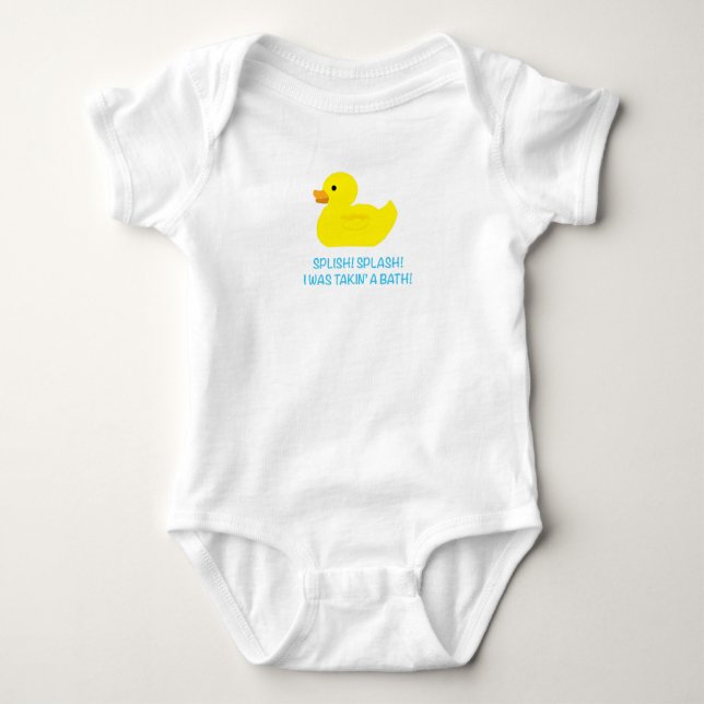 Rubber Duck Baby Bodysuit Baby Strampler (Vorderseite)