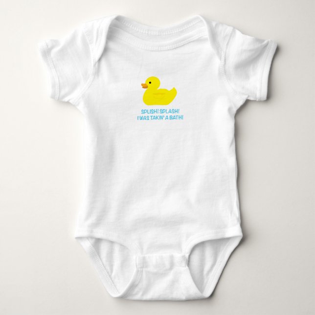 Rubber Duck Baby Bodysuit Strampler (Vorderseite)
