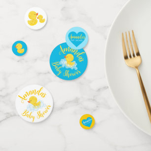 Rubber Duck Baby Shower Confetti Konfetti