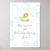 Rubber Duck Baby Shower Mimosa und Bloody Mary Bar