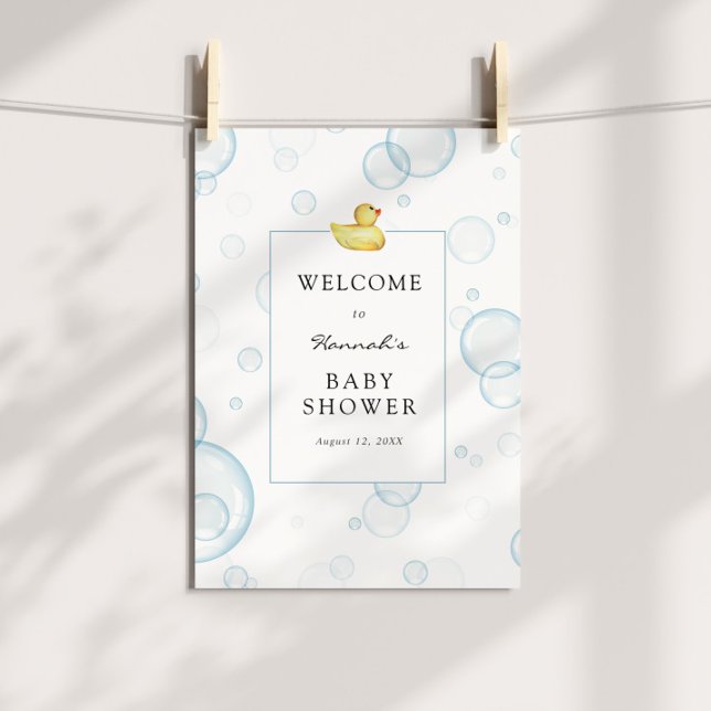 Rubber Duck Baby Shower Welcome Sign Poster (Von Creator hochgeladen)