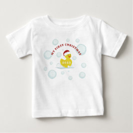 Rubber Duck Baby's First Christmas Baby T-shirt