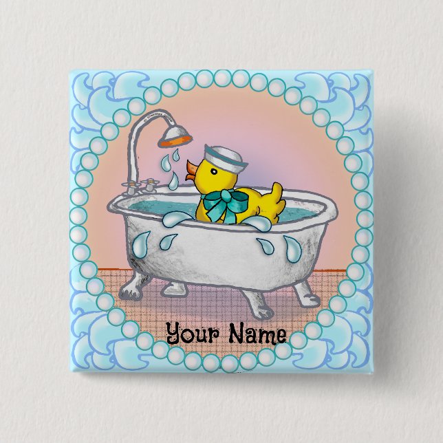 Rubber Duck Bath Button (Vorderseite)