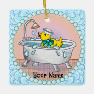 Rubber Duck Bath Keramikornament