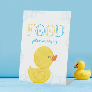 Rubber Duck Birthday oder Baby Dusche Party Sockelschild