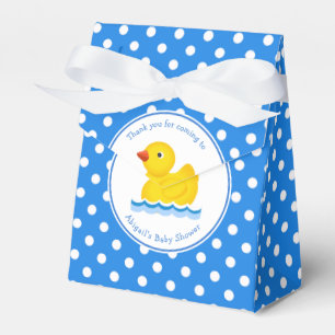 Rubber Duck Blue Polka Dot Baby Showbox Geschenkschachtel