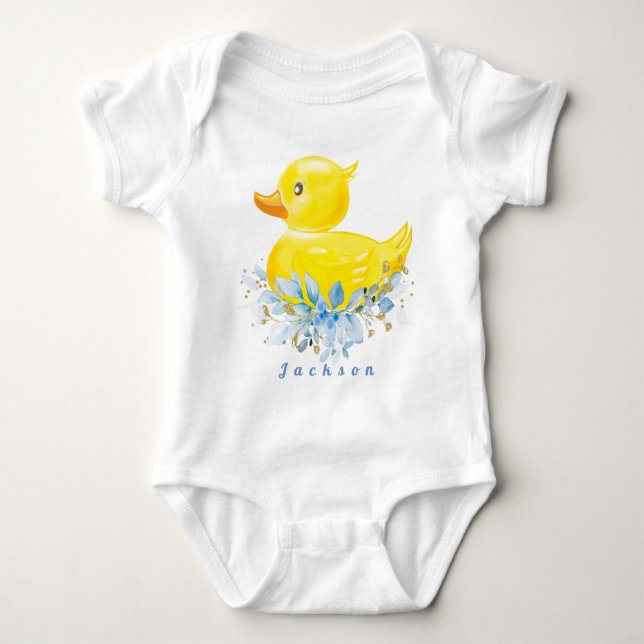 RUBBER DUCK Boy First Birthday T - Shirt Baby (Vorderseite)