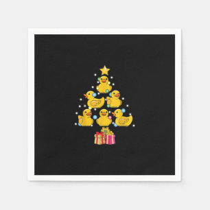 Rubber Duck Christmas Tree Duckie Quack Weihnachte Serviette