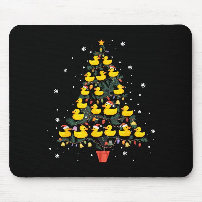 Rubber Duck Christmas Tree  Mousepad (Vorne)