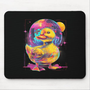 Rubber Duck Disco Music Dance Rubber Duckie Disk Mousepad