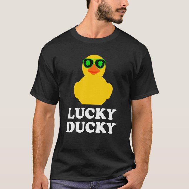 Rubber Duck Four Leaf C Sonnenbrille St Patrick's  T-Shirt (Vorderseite)