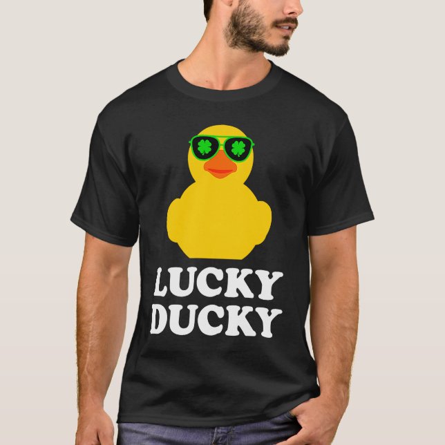 Rubber Duck Four Leaf C Sonnenbrille St Patrick's  T-Shirt (Vorderseite)