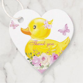 RUBBER DUCK GIRL Gefallen Tags Geschenkanhänger