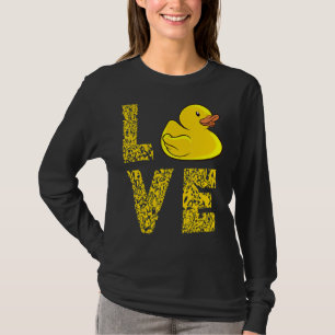Rubber Duck Liebe Leopard Gelbe Duck Rubber Duckli T-Shirt