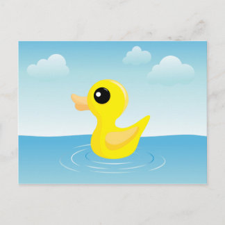 Rubber Duck Postcard Postkarte