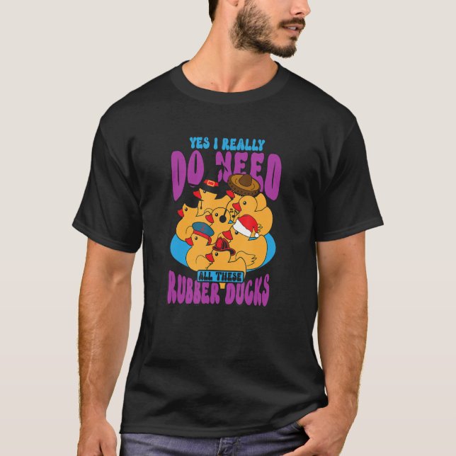 Rubber Duck Rubber Ducks Duck  Bathroom Bubble 1 T-Shirt (Vorderseite)