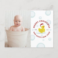 Rubber Duck Santa Christmas Foto Blasen
