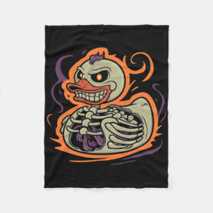 Rubber Duck Skeleton Rubber Duckie Kostüm Party Fleecedecke