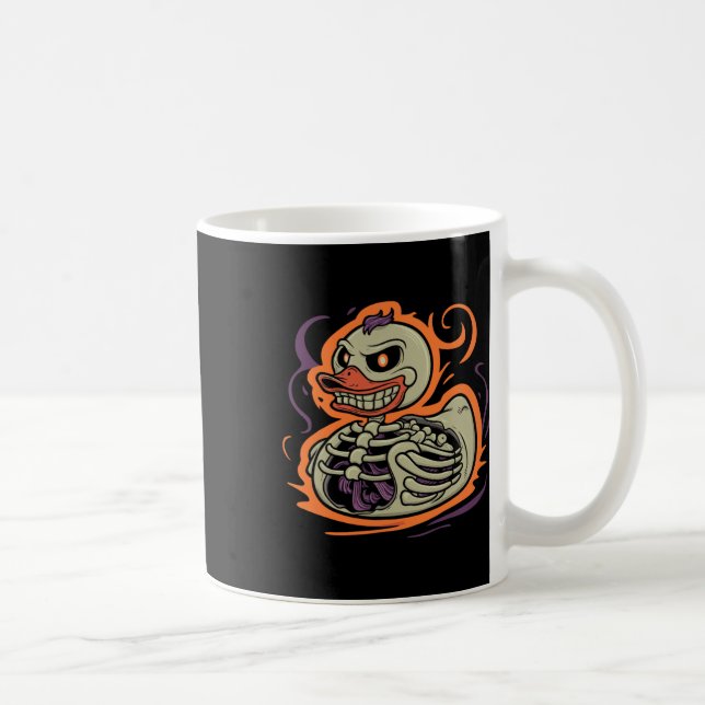 Rubber Duck Skeleton Rubber Duckie Kostüm Party Kaffeetasse (Rechts)