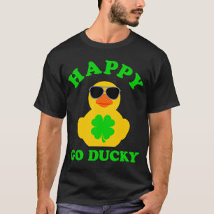 Rubber Duck Sonnenbrille Happy Go Ducky Pun St Pat T-Shirt