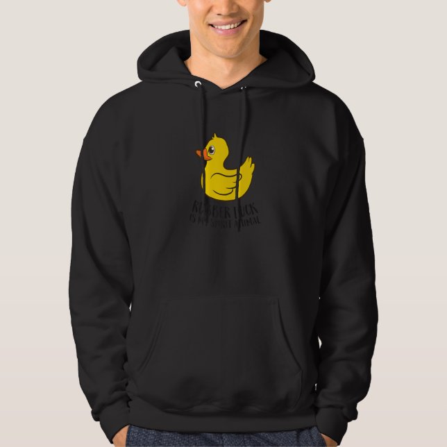Rubber Duck Spirit Animal  Duck Hoodie (Vorderseite)