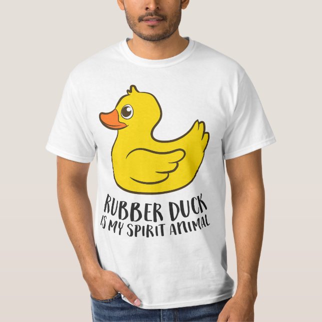 Rubber Duck Spirit Animal Funny Duck  T-Shirt (Vorderseite)