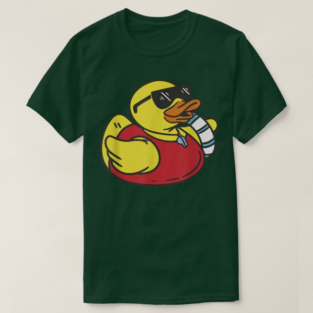 Rubber Duck Summer Party Duck Cool Rubber Ducky Li T-Shirt (Design vorne)