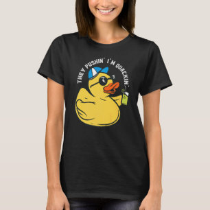 Rubber Duck Summer Party Duck Pushin'Quackin' Duck T-Shirt