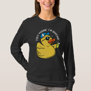 Rubber Duck Summer Party Duck Pushin'Quackin' Duck T-Shirt