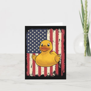 Rubber Duck Usa Flag Independence Day Bath Duck 6 Karte