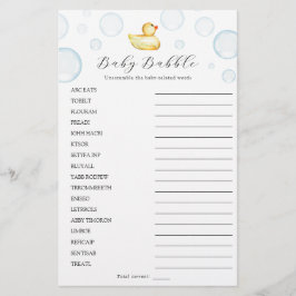 Rubber Duck Word Search und Scramble Double Game