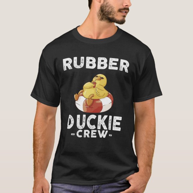 Rubber Duck Yellow Duckie Crew Bath Ducks Duckling T-Shirt (Vorderseite)